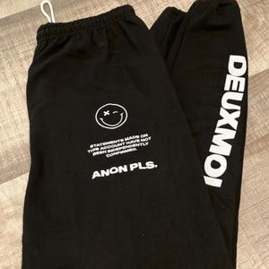 Limited Edition Deuxmoi Anon Please Sweatpants Joggers